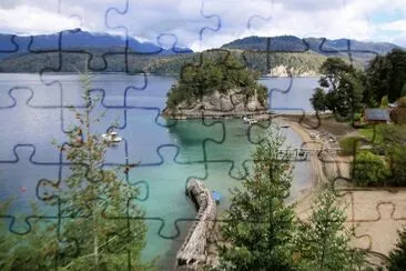 Lago Nahuel Huapi. Patagonia Argentina jigsaw puzzle