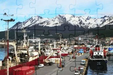 פאזל של Ushuaia. Tierra del Fuego. Argentina