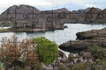 Embalse Los Reyunos. Mendoza. Argentina jigsaw puzzle