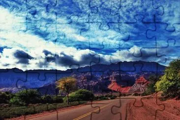 La RN 40 en Salta. Argentina