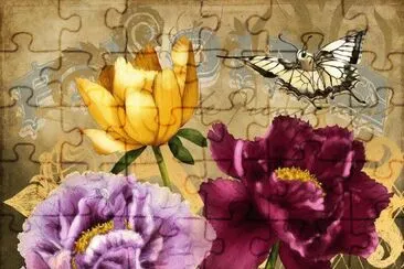 Parisian Peonies jigsaw puzzle