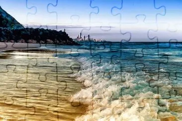 Playa Tallebudgera. Australia jigsaw puzzle