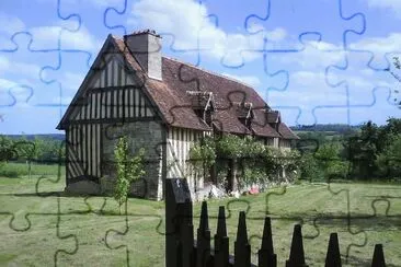 פאזל של Charlotte Corday 's birth house in Normandy