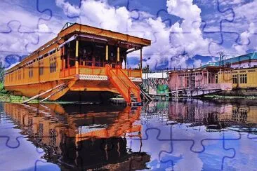 Lago Dal. Srinagar. India jigsaw puzzle
