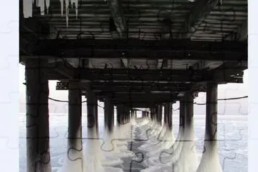 Winter under the pier