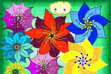 Fiery Flowers for July