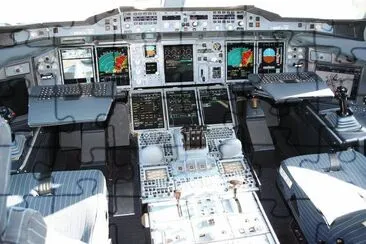 פאזל של Airbus A380 glass cockpit