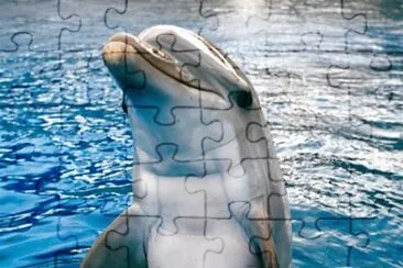 MOSTRANDO EL PECHO FUERA DEL AGUA jigsaw puzzle