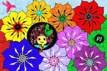 Little Holly and her Flowers