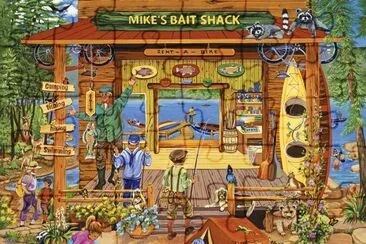 Mike 's Bait Shop by Sandy Rusinko