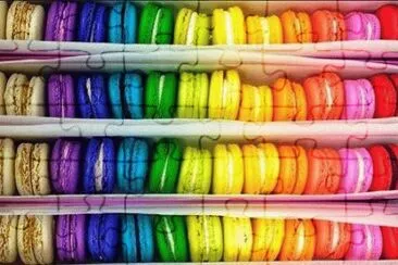 פאזל של Colored Macarons