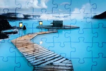 Laguna Azul. Islandia jigsaw puzzle