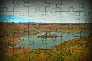 Embalse Valle Grande. Mendoza. Argentina jigsaw puzzle