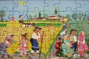 Working at the Fields by Zuzana Chapulova jigsaw puzzle