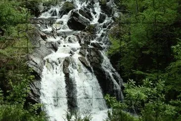 Waterfall Argyll Scotland jigsaw puzzle
