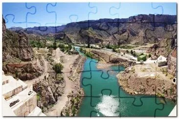 פאזל של Represa en el RÃ­o Atuel. Mendoza. Argentina
