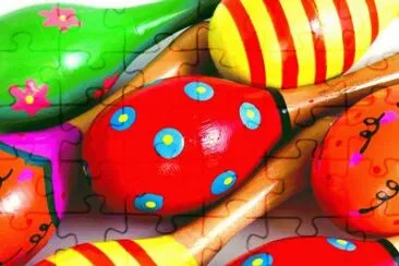 Colored jigsaw puzzle