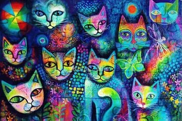 Magicats (Art work) jigsaw puzzle
