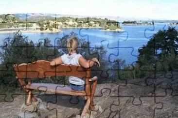 Lago AluminÃ©. NeuquÃ©n. Argentina jigsaw puzzle