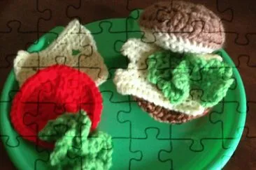 Hamburger and Fixin 's jigsaw puzzle