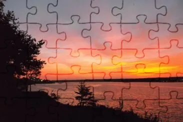 Colourful clouds at sunset jigsaw puzzle