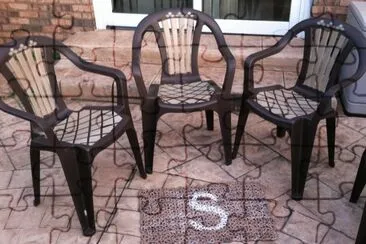 Stencilled Patio Set jigsaw puzzle