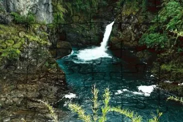 פאזל של Cascada Los Alerces. RÃ­o Negro. Argentina