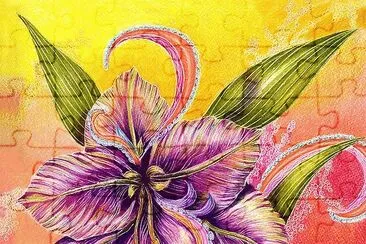 Paisley Amaryllis jigsaw puzzle