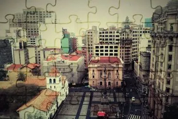 São Paulo - SP - Vista Aérea do Páteo do Colegio jigsaw puzzle