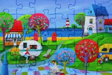 The Camping by Iwona Lifsches jigsaw puzzle