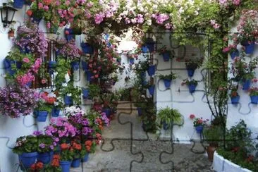 פאזל של patio florido