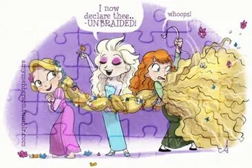 Rapunzel Elsa Anna