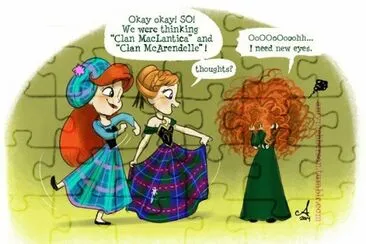 Ariel Anna Merida jigsaw puzzle