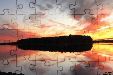 Colour  's almost gone...this is Beaubear 's Island jigsaw puzzle