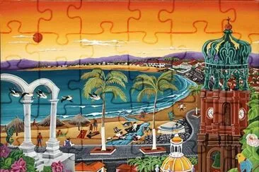 Puerto Vallarta by Raul del Rio jigsaw puzzle