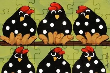 Chickens by Annie Lane jigsaw puzzle