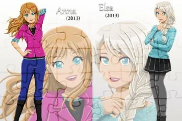 Anna Elsa jigsaw puzzle
