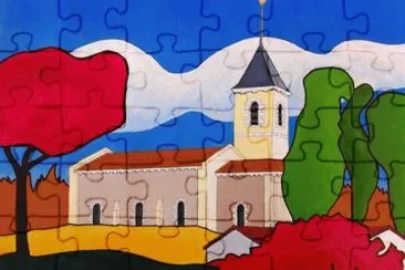Church in France jigsaw puzzle