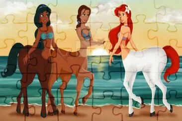 Jasmine Belle Ariel jigsaw puzzle