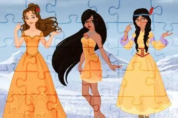 Belle Pocahontas TigerLily jigsaw puzzle