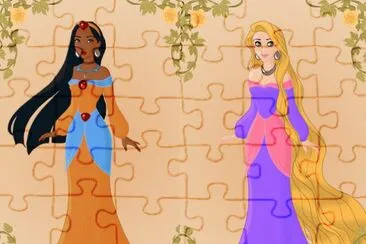 Pocahontas Rapunzel jigsaw puzzle