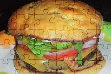 Burger jigsaw puzzle