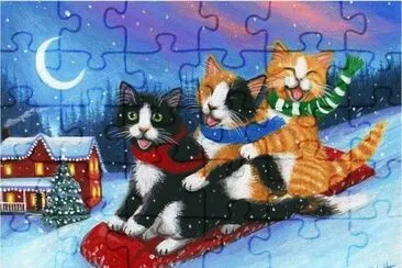 Sledge ride jigsaw puzzle