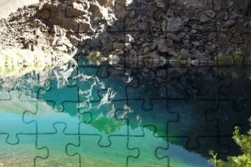 Laguna de la NiÃ±a Encantada. Mendoza. Argentina jigsaw puzzle