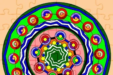 פאזל של mandala