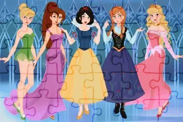 TinkerBell Megara SnowWhite Anna Aurora jigsaw puzzle