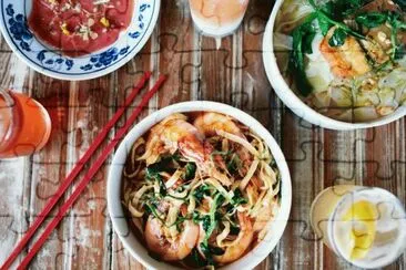 Dinner jigsaw puzzle