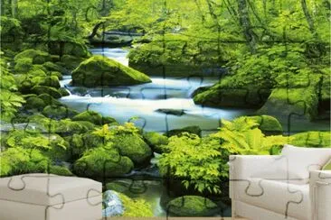 paisaje en la pared jigsaw puzzle