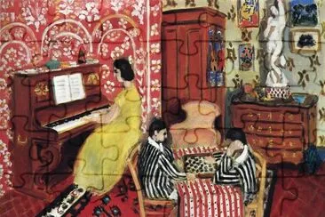 MATISSE-Pianiste et joueurs de dames