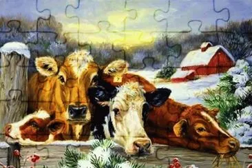 vacas jigsaw puzzle